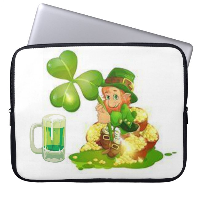 St. Patrick's Day Laptop Sleeve (Front)