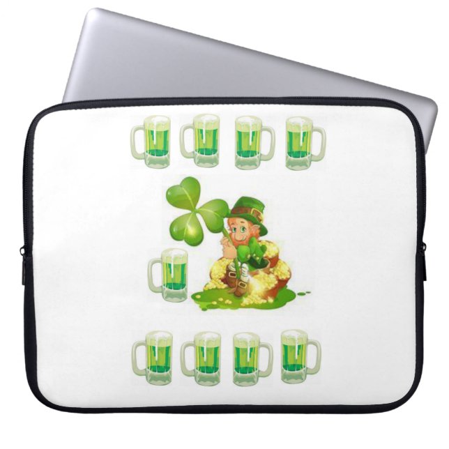 St. Patrick's Day Laptop Sleeve (Front)