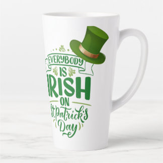 St Patrick's Day  Latte Mug