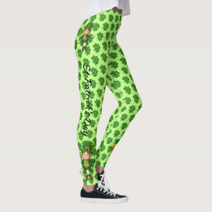 St Patrick's Day Leggings Green Beer Day Pants