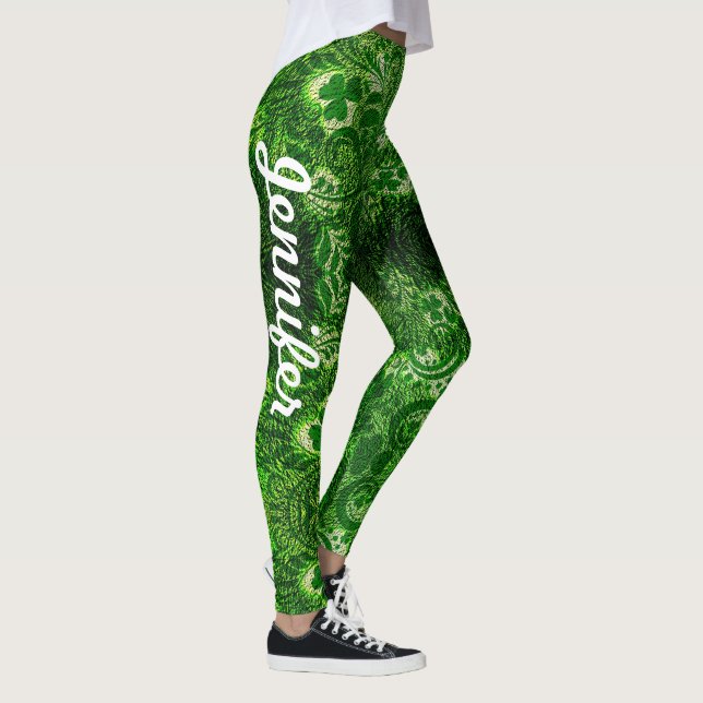 St Patrick's Day Leggings Saint Patrick Pants (Right)