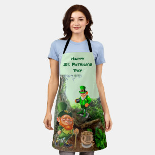 ST. PATRICK'S DAY LEPRECHAUN apron