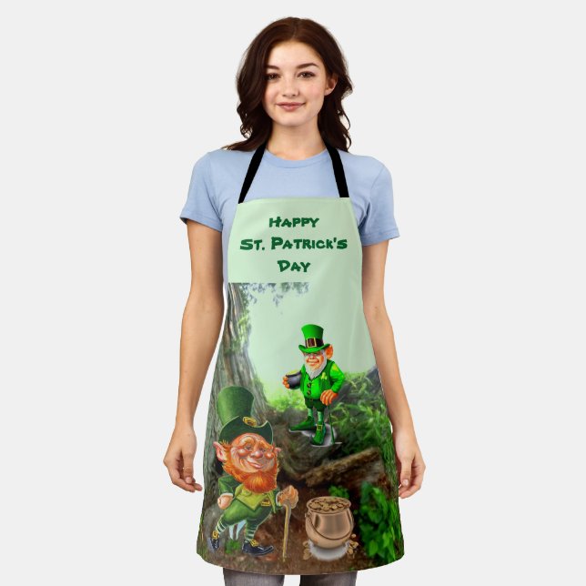 ST. PATRICK'S DAY LEPRECHAUN apron (Worn)