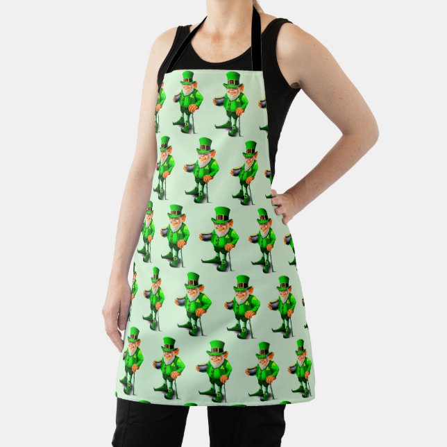 ST. PATRICK'S DAY LEPRECHAUN apron (Insitu)