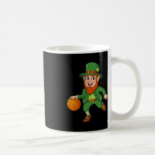 St Patricks Day Leprechaun Basketball Lucky Boys G Coffee Mug
