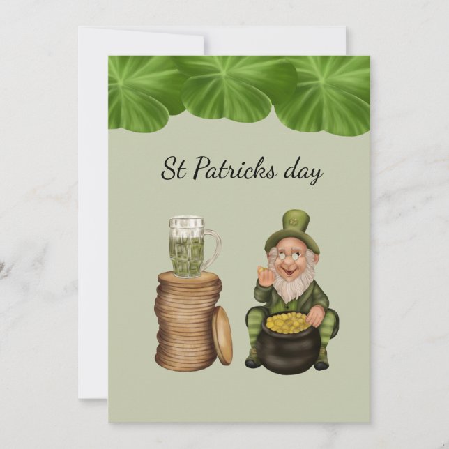 St Patrick's Day Leprechaun card covid 2021 (Front)