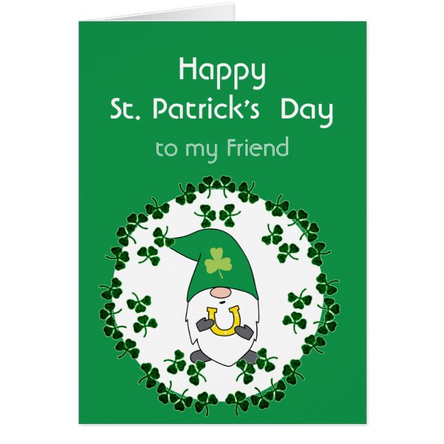 St. Patrick's Day Leprechaun Chance Nom personnali (Devant)