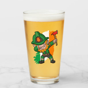 St Patricks Day Leprechaun Dabbing Fireman Dab Glass