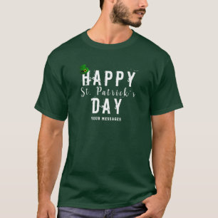 St Patrick's Day Leprechaun Hat with Message T-Shirt