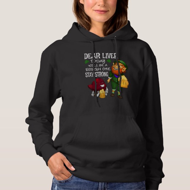 St Patricks Day Leprechaun Irish Beer Costume  Men Hoodie (Front)