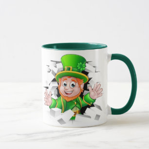 St. Patrick's Day leprechaun mug