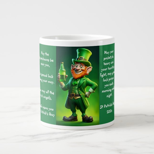 St Patricks Day Leprechaun Mug (Front)