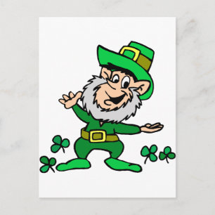 St. Patricks Day Leprechaun Postcard