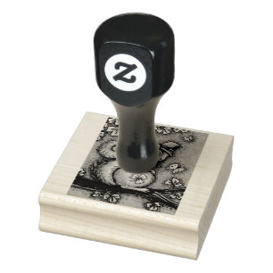 ST. PATRICK'S DAY LEPRECHAUN SQUIRREL RUBBER STAMP