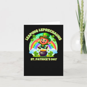 St. Patrick's Day Leprechaun Sticker Card