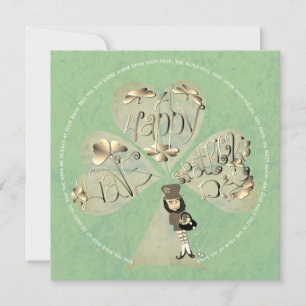 St. Patrick's Day Leprechaun Thank You Card