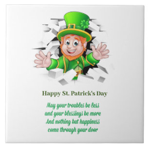 St. Patrick's day leprechaun  Tile