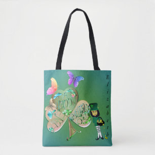 St. Patrick's day Leprechaun w/Name Tote Bag