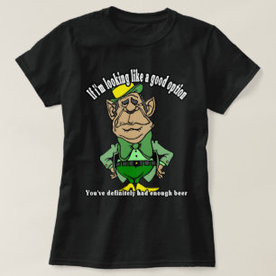 St. Patrick's Day Leprechaun Weighing Options T-Shirt