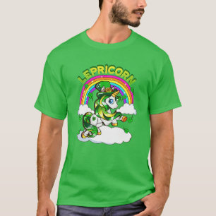St Patricks Day Lepricorn Unicorn Leprechaun Irish T-Shirt