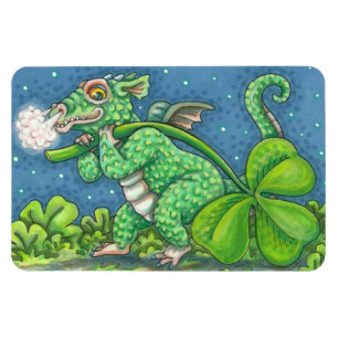 ST. PATRICK'S DAY LITTLE IRISH DRAGON FANTASY MAGNET