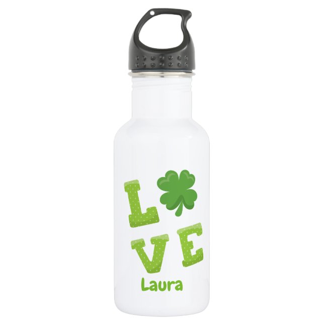 St Patrick's Day Love 532 Ml Water Bottle (Front)