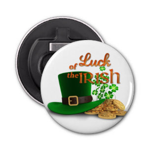 St. Patrick's Day - "Luck of the Irish" Bottle Opener