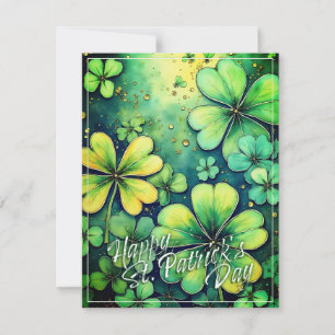 St. Patrick's Day Luck - Watercolor Shamrocks 🍀✨