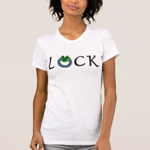 St Patrick's Day Luck with Horseshoe and Clover T-Shirt