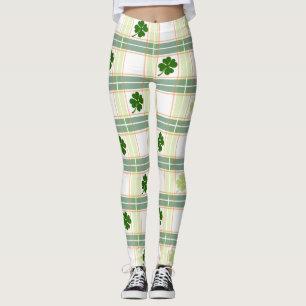 St. Patrick's Day Lucky Clovers Leggings