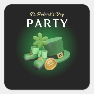 St. Patricks Day Lucky Irish -Funny Lucky Irish    Square Sticker