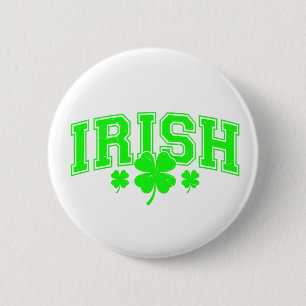 St Patrick's Day Lucky Irish stylish 2 Inch Round Button