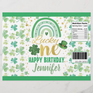 St Patrick's Day Lucky One Chip Bag Wrapper
