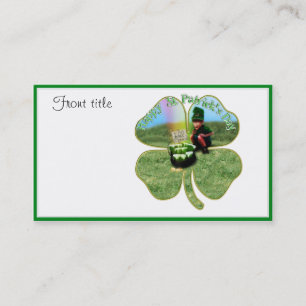 St. Patrick's Day Lucky Pot o' Beer Business Card