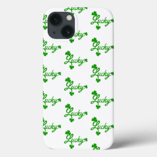 St, Patricks Day Lucky Shamrock Green Clover Leaf iPhone 13 Case
