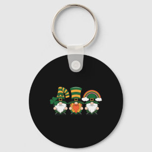 St Patricks Day Lucky Shamrock Irish Gnomes Irish Keychain