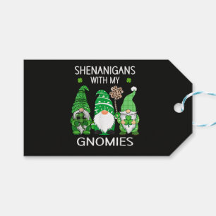 St Patricks Day Lucky Shamrock Leopard Gift Tags
