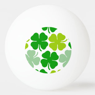St. Patrick's Day Lucky Shamrock Ping Pong Ball