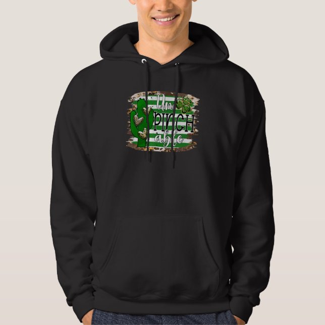 St Patrick's Day Magically Un Pinch Able Cactus He Hoodie (Front)