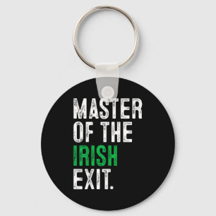 St patrick's day master of the irish exit irish keychain