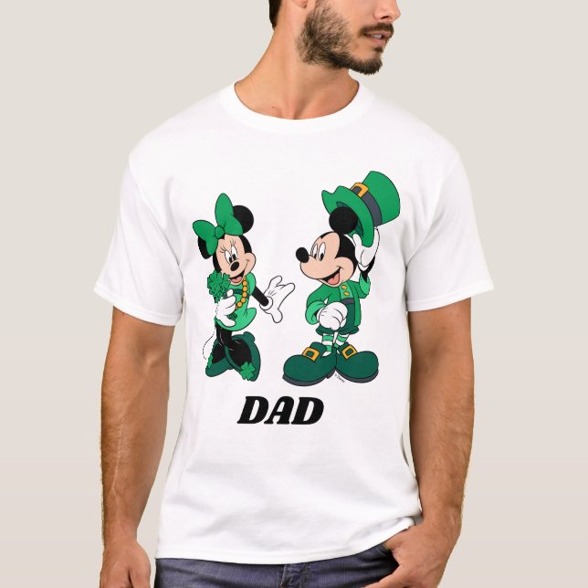 St. Patrick's Day Mickey and Minnie T-Shirt (Front)