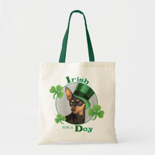 St. Patrick's Day Min Pin Tote Bag