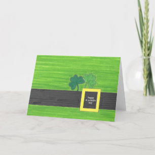 St Patrick's Day Minimalist Leprechaun Card