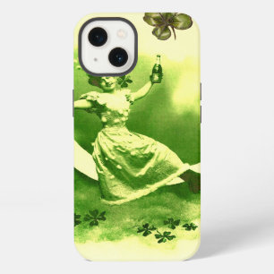 ST PATRICK'S DAY MOON LADY WITH SHAMROCKS iPhone 13 CASE