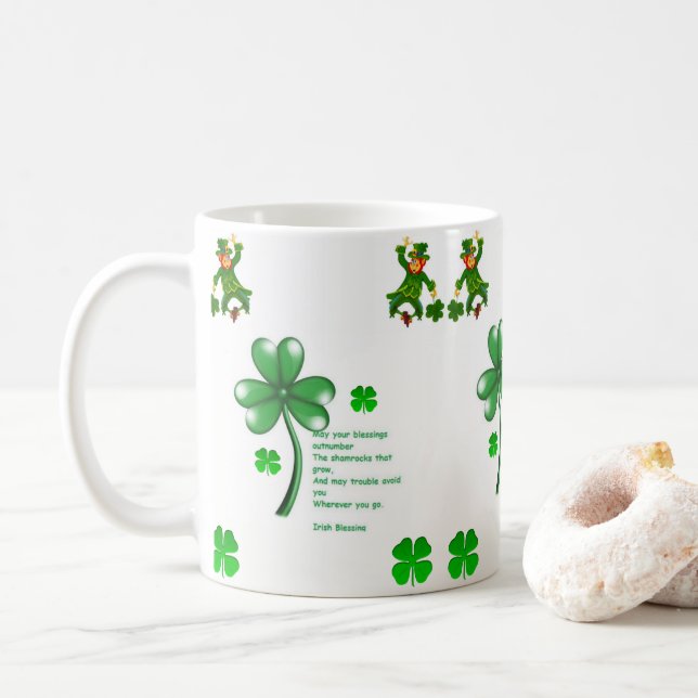 St. Patrick's Day Mug (With Donut)