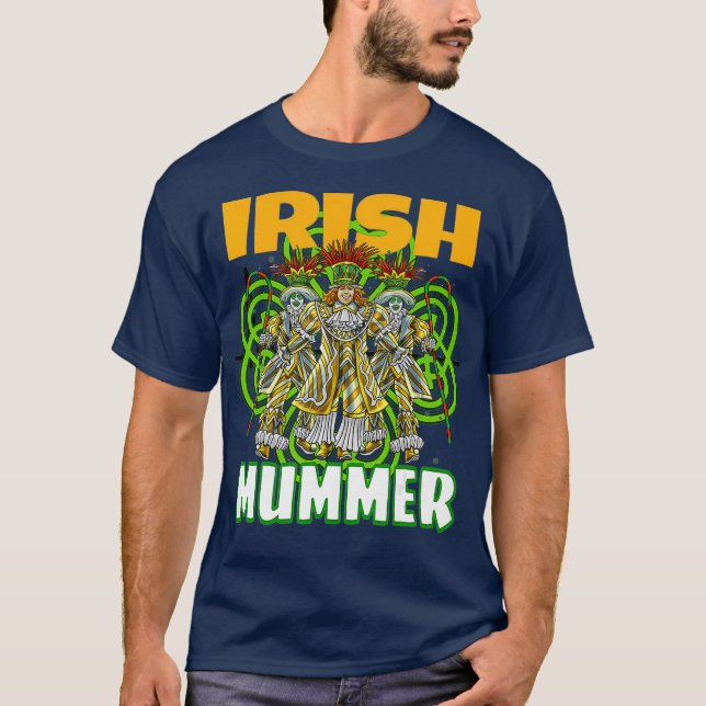 St Patricks Day  Mummers Day Irish Mummer Funny T-Shirt (Front)