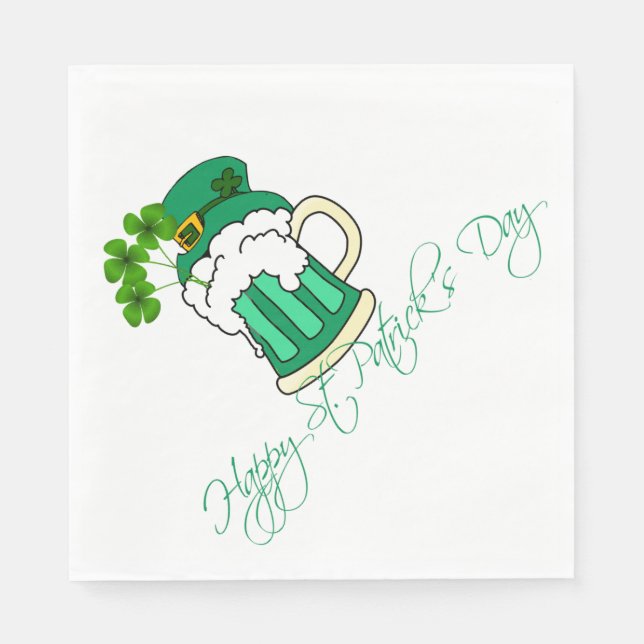St Patrick's Day Napkin (Front)