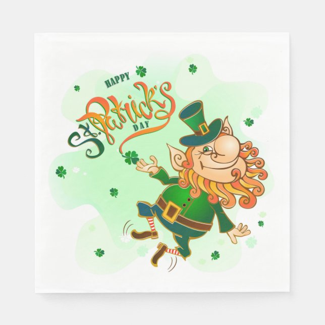 St Patrick's Day Napkins (Front)