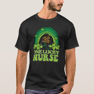 St Patricks Day One Lucky Nurse Saint Pattys Scrub T-Shirt