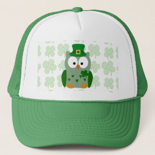 St. Patrick's Day Owl Trucker Hat